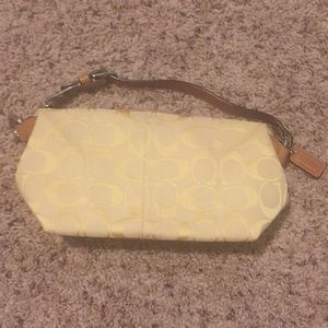 Yellow coach purse